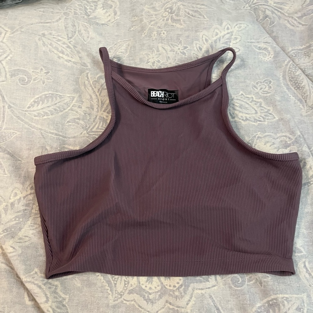 Beach Riot workout top.